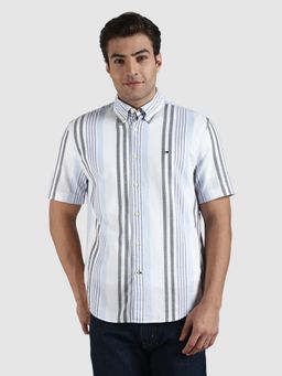 Tommy Hilfiger - Men Striped Regular Fit Cotton Shirt