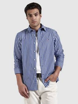 Tommy Hilfiger - Men Striped Regular Fit Cotton Shirt