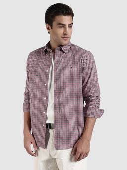 Tommy Hilfiger - Men Checks Regular Fit Cotton Shirt