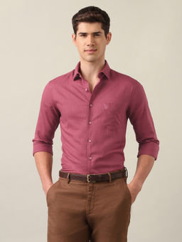U.S. POLO ASSN. - Men Tailored Fit Solid Shirt