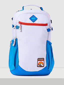WILDCRAFT - White Printed Polyester Backpack