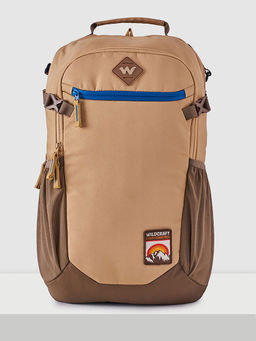 WILDCRAFT - Khaki Printed Polyester Backpack