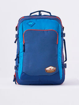 WILDCRAFT - Navy Blue Printed Polyester Backpack