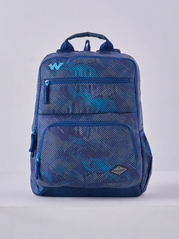 WILDCRAFT - Blue Printed Polyester Backpack