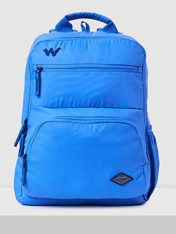 WILDCRAFT - Navy Blue Solid Polyester Backpack