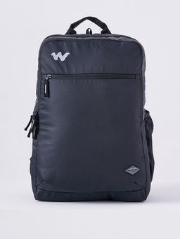 WILDCRAFT - Black Solid Polyester Backpack
