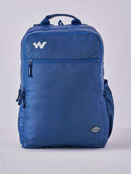 WILDCRAFT - Navy Blue Solid Polyester Backpack