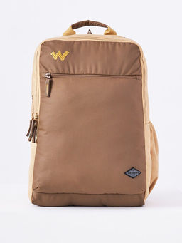 WILDCRAFT - Tan Printed Polyester Backpack