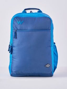 WILDCRAFT - Navy Blue Printed Polyester Backpack