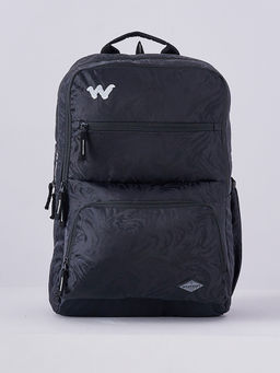 WILDCRAFT - Black Printed Polyester Backpack