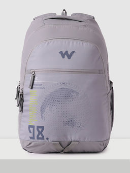 WILDCRAFT - Grey Printed Polyester Backpack