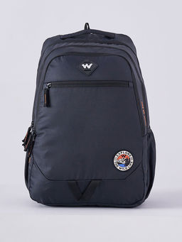 WILDCRAFT - Black Printed Polyester Backpack