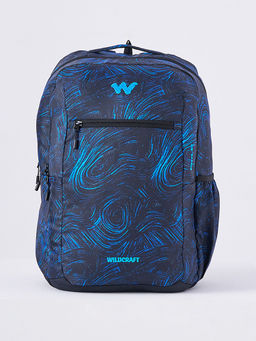 WILDCRAFT - Blue Printed Polyester Backpack