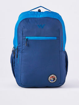 WILDCRAFT - Navy Blue Printed Polyester Backpack