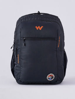 WILDCRAFT - Black Solid Polyester Backpack