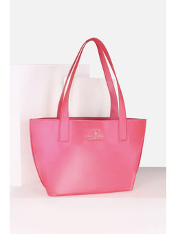 Allen Solly - Pink Solid Polyester Handbag