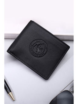 Allen Solly - Black Solid Leather Wallet