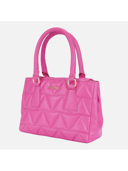 MONADAA - Pink Textured Polyester Handheld Bag
