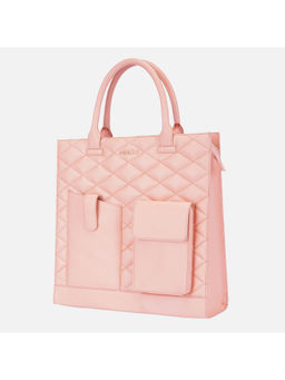 MONADAA - Peach Solid Polyester Handbag