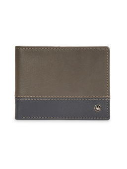 United Colors of Benetton - Grey Solid Leather Wallet