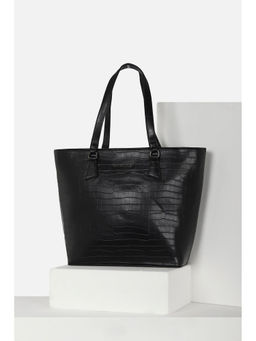 Van Heusen - Black Textured Pu Handbag