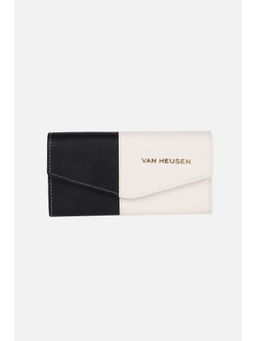 Van Heusen - Black Colorblock Leather Wallet