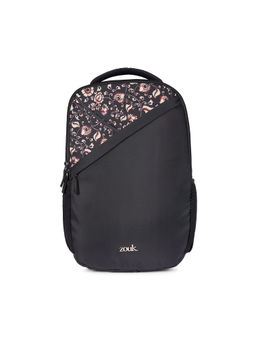 Zouk - Black Printed Jute Backpack