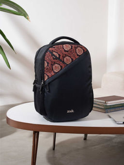 Zouk - Brown Printed Jute Backpack