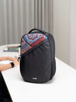 Zouk - Multi-Color Printed Jute Backpack