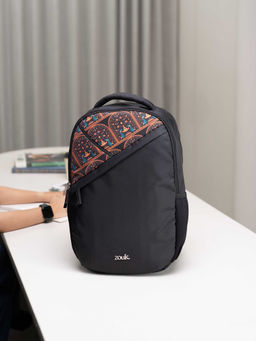 Zouk - Multi-Color Printed Jute Backpack