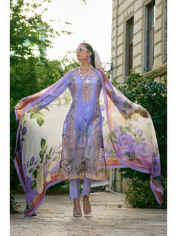 Autumnlane - Rasheeda Heather Pakistani Kurta with Pant and Dupatta (Set of 3)