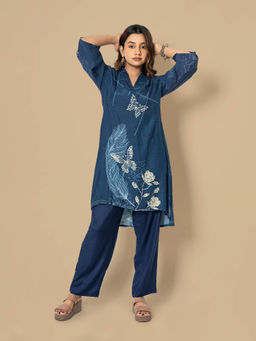 Autumnlane - Naina Indigo Co-Ord (Set of 2)