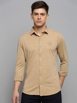SHOWOFFFF - Mens Spread Collar Solid Copper Classic Shirt