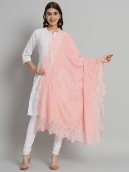 Modarta By Kamakshi - Pink Shawl with Lace