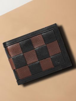 Hidesign - Mezcal W2 Genuine Leather Mens Bifold Wallet - Black