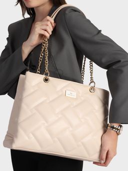 MINI WESST - Stella Handbag - Beige