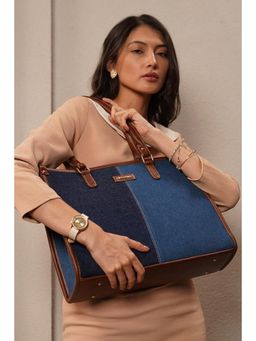 MINI WESST - Freya Denim Tote Bag With Detachable Strap