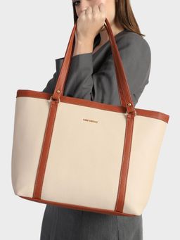 MINI WESST - Jessica Classic Tote Bag - Beige
