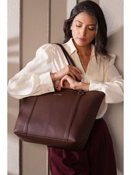 MINI WESST - Jessica Classic Tote Bag - Brown