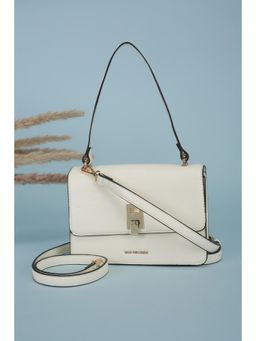 Van Heusen - Women Beige Textured Casual Sling Bag