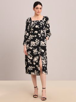 VERO MODA - Black Viscose Casual Dress