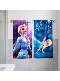 Athom Living - Disney Frozen Sisters Themed Kids Bath Towel 350 Gsm, Soft & Absorbent (M)