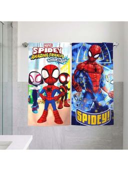 Athom Living - Marvels Spiderman Themed Bath Towel Kids (Pack Of 2) (M)