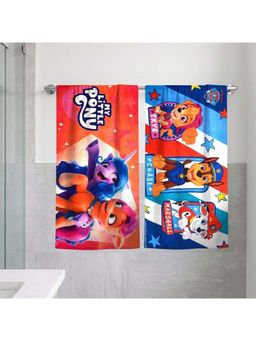 Athom Living - My Little Pony with Paw Patrol Themed Bath Towel Kids (Pack Of 2) (M)