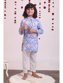 The Cotton Staple - Blue Dream Kurta Set (Set Of 2)