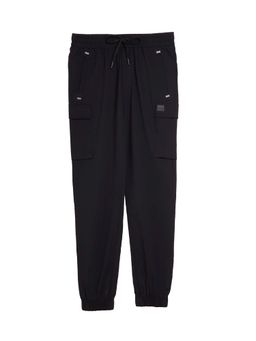 Tego - Black Solid Regular Fit Joggers