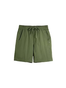 Tego - Green Solid Regular Fit Shorts