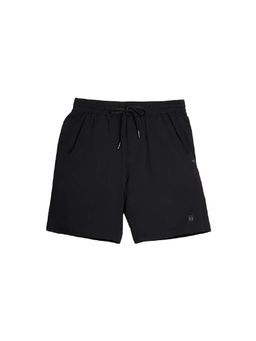 Tego - Black Solid Regular Fit Shorts