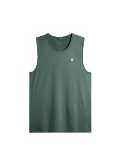 Tego - Green Solid Regular Fit Tank Top