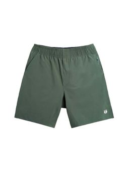 Tego - Green Solid Regular Fit Shorts